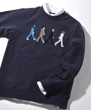 SHIPS JET BLUE BEATLES スウェット