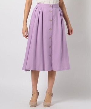 MEW'S REFINED CLOTHES 釦付ナインカラーミモレスカート