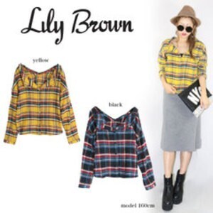 Lily Brown 【ディアシスター】石原さとみの衣装　４話のチェック柄ネルシャツ/ LILY BROWN