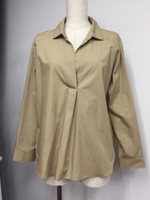 trois 【T171-81016】trois/スキッパーオーバーシャツ