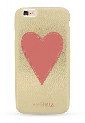 IPHORIA Pink Heart Patch Case