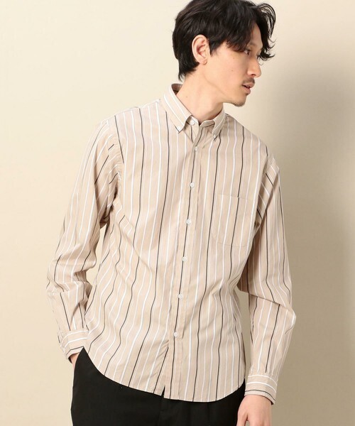 BEAUTY&YOUTH UNITED ARROWS BY ブロード ストライプ シャツ -MADE IN JAPAN-