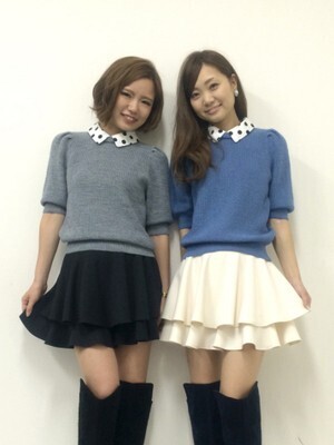 31 Sons de mode 畦編みドット衿プルオーバー