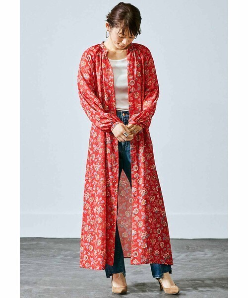 MEDE19F 【「ミュルーズ染織美術館」アーカイブコレクション】 ロングワンピース/シャツワンピース