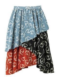 PAMEO POSE THREE GODS TIERED SKIRT