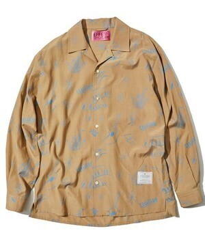 EFFECTEN EFFECTEN INSTRUMENT OPEN COLLAR SHIRTS