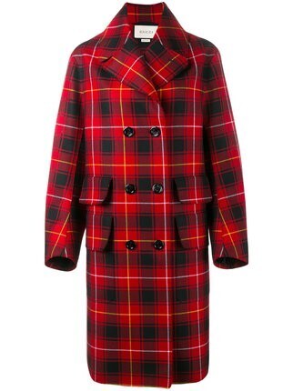 GUCCI チェック柄 オーバーサイズコート