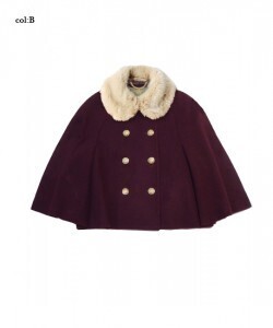 Jane Marple Fur Collar Cape Jacket
