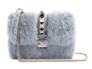 VALENTINO ロックミンクファーショルダーバッグ