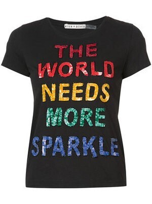 Alice + Olivia Sparkle T-shirt