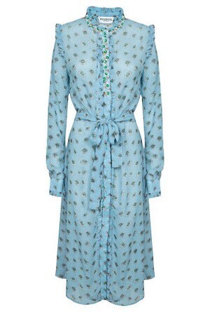 Essentiel Antwerp FLORAL PRINT MAXI SHIRT DRESS