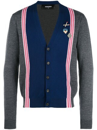 Dsquared2 ストライプバンド カーディガン