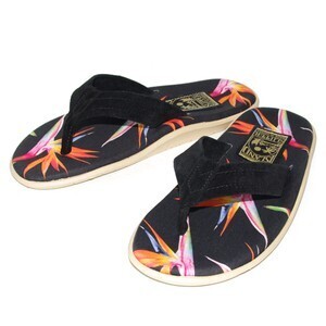 ISLAND SLIPPER PTF203 / BIRDS OF PARADISE-BLACK