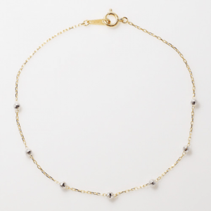 Sweets Jewelry Market 【SJ04393】K10YG　WG　ミラーボール　ブレスレット