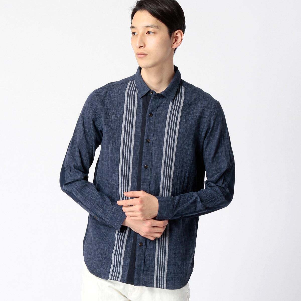 COMME CA MEN スペック染めチェックシャツ