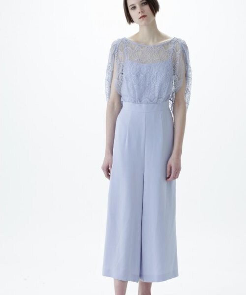 GRACE CONTINENTAL レーストップサロペット
