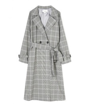 H/standard サイドスリットチェックコート