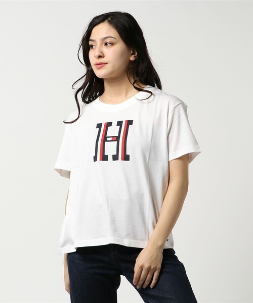 TOMMY HILFIGER クルーネックロゴTシャツ