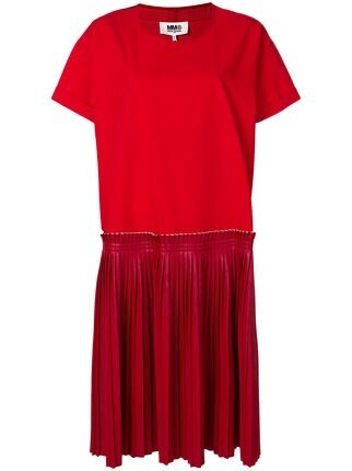 MM6 Maison Margiela MM6 MAISON MARGIELA プリーツワンピース