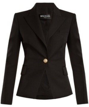 BALMAIN Single-breasted wool blazer