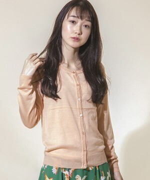 MAISON TOKYO ソフトタッチクルーカーディガン