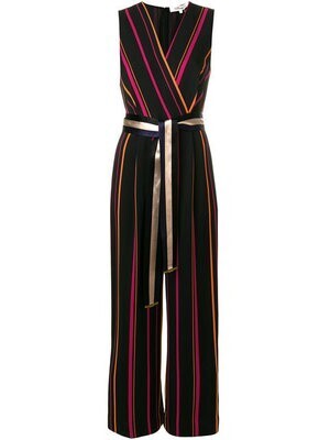 DIANE von FURSTENBERG ストライプジャンプスーツ