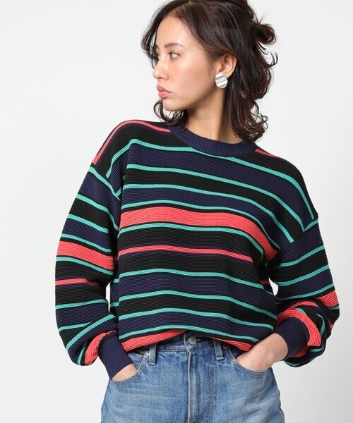 FREAK'S STORE FREAK'S STORE マルチボーダーニット