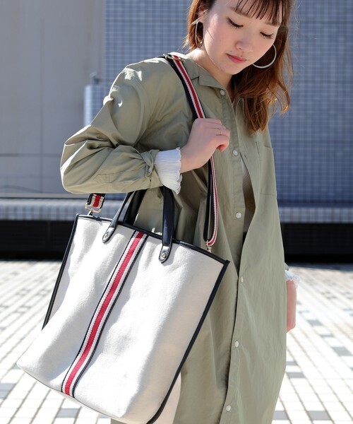 FREAK'S STORE 2WAY ライントートバッグ