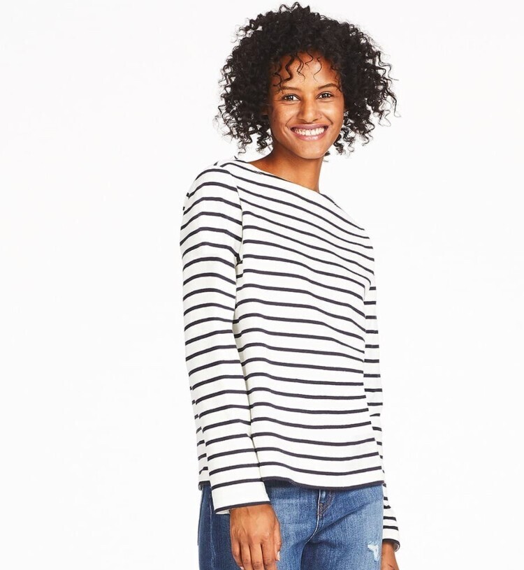 UNIQLO ボーダーボートネックT