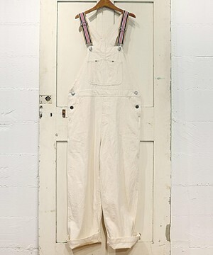 rivet & surge ショルダーストライプ 起毛ツイルワークサロペット