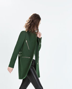 ZARA BUYMA.com ZARA★バックルジップ付きコート(14308544)