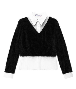 LADYMADE シャツレイヤードシャギーTOPS