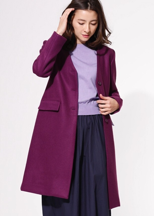 MAISON TOKYO MAISON TOKYO WOMEN ノーカラーダブルフェイスモッサコート