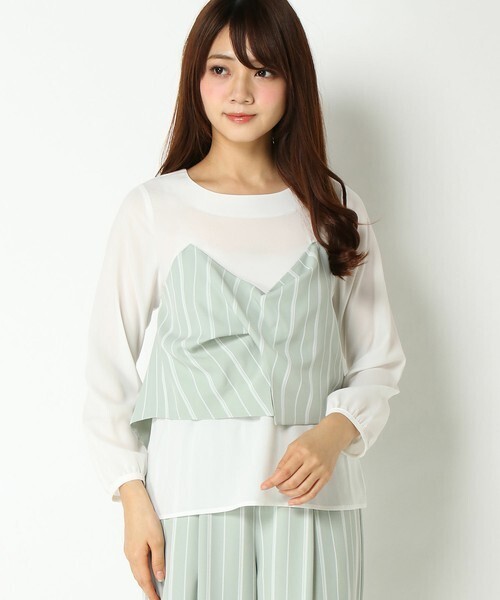Sens de vie Sens de vie Sdv ビスチェ付きブラウス