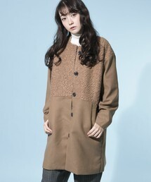 003 J.FERRY ボアスイッチノーカラーコート