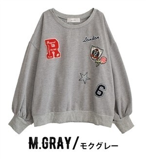 e-zakkamania stores ワッペンリメイク スウェットプルオーバー