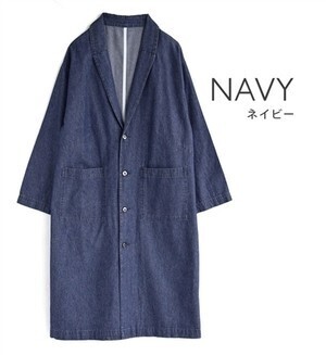 e-zakkamania stores 4.5オンス デニムチェスターコート