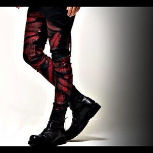 CIVARIZE Avid カラー箔加工ストレッチスキニーデニムパンツ