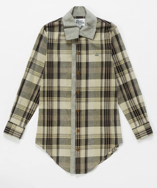 Vivienne Westwood Vivienne Westwood MAN サリーンチェック ペインターシャツ【189046 7207】