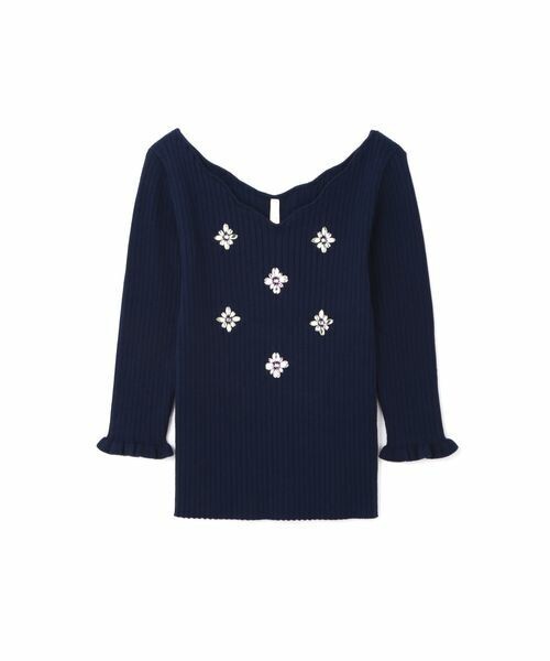 PROPORTION BODY DRESSING 《EDIT COLOGNE》ビジューリブニット