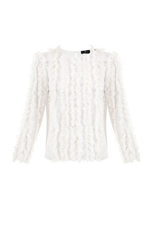 ELISABETTA FRANCHI BLOUSE WITH RUFFLES