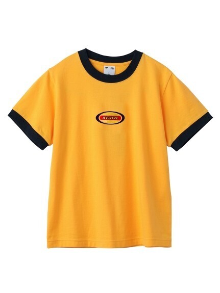 X-girl OVAL LOGO S/S RINGER TEE