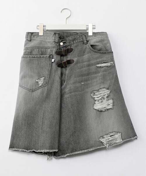 FACETASM FACETASM DAMAGE QUILT SHORTS