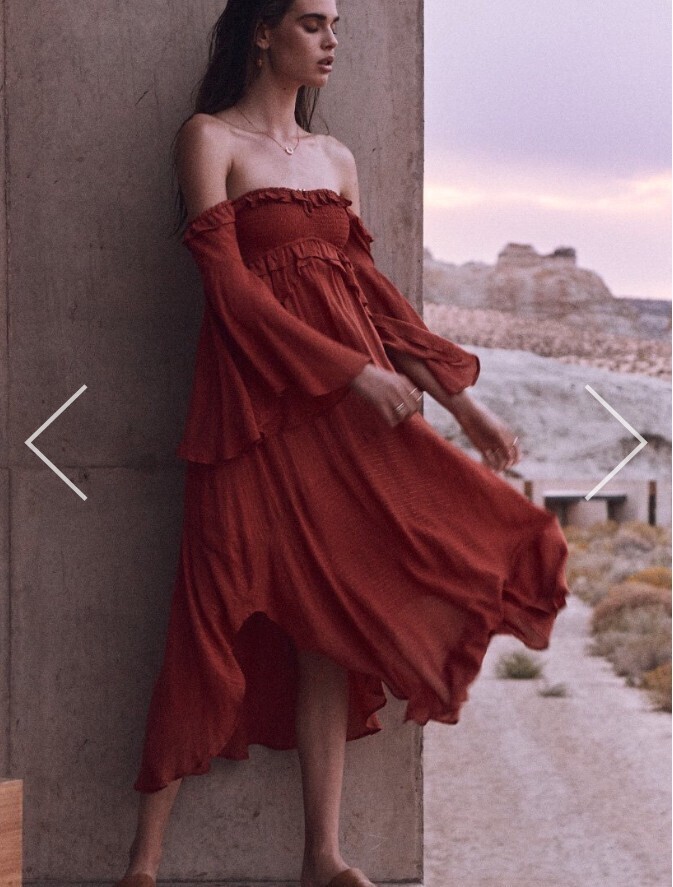SPELL FLORENCE MIDI DRESS