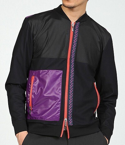 LANVIN en Bleu 切替ジャージ ブルゾン