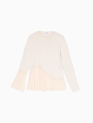 MAX & Co. ファブリックフリル ニット
