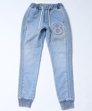 AKM JOG DENIM INDIGO LITTLE 8 RIB パンツ