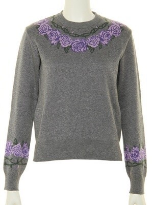 G.V.G.V. THORN AND ROSES CREW NECK JUMPER