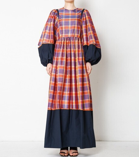 IRENE SashamaxiDress(Check)