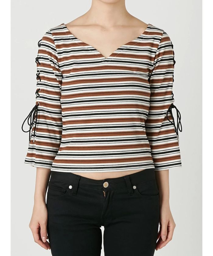 MURUA ハートネックフィットTOPS